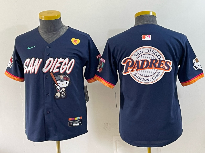 Youth San Diego Padres blank blue Nike 2026 MLB Jersey 0831001->youth mlb jersey->Youth Jersey